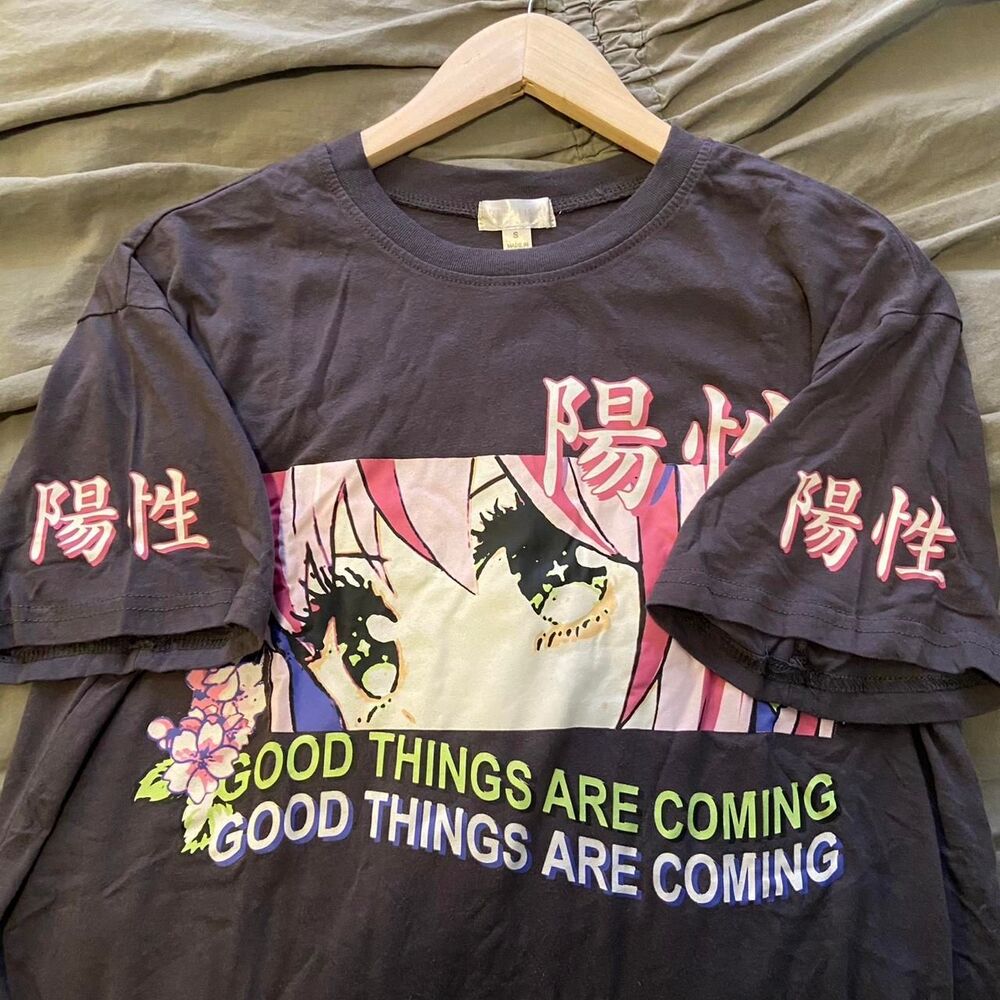 Anime Graphic T-Shirt: "Good Things are Coming"